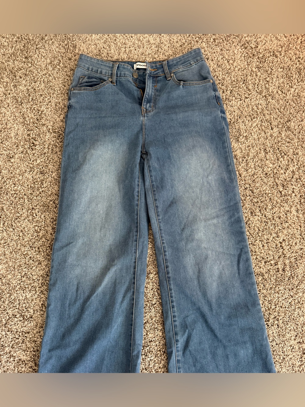 Vigoss Light Blue Women's Slim Straight Jeans